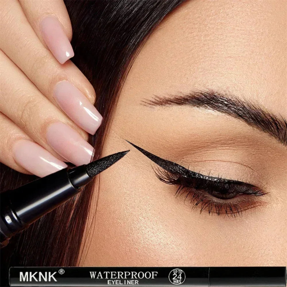 Quick-Dry Waterproof Eyeliner: Long-Lasting Matte Pencil