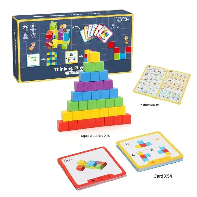 Montessori Block Puzzle Toy - Boost Spatial Logic & Math Skills