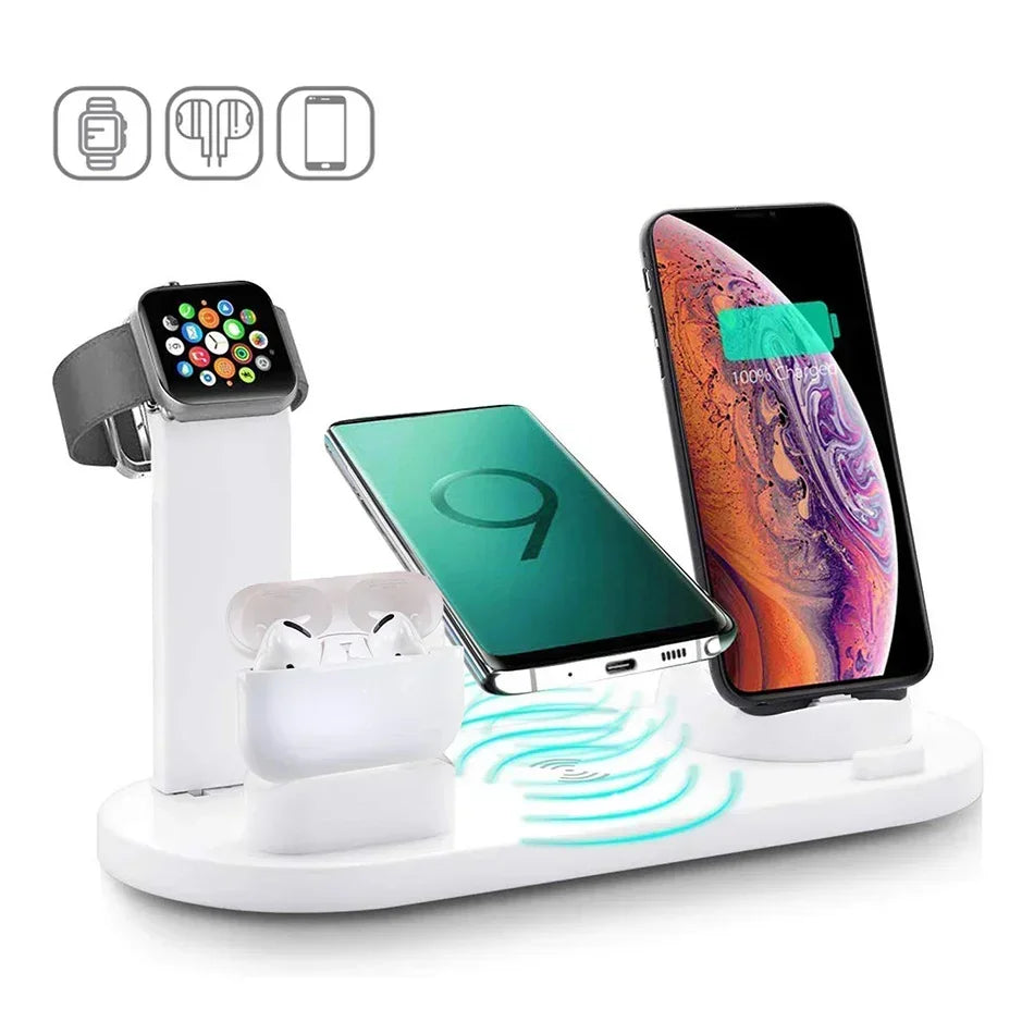 100W Wireless Charger Stand for iPhone & Apple Watch Fast Dock