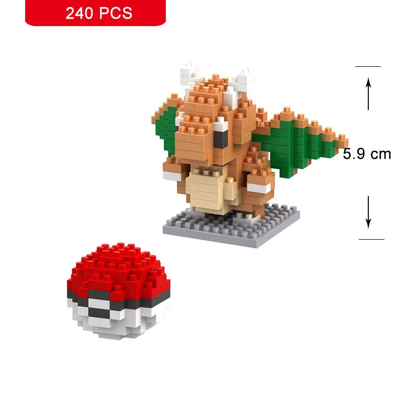 Pokemon Nanoblock Pikachu Set - 66pcs Educational Toy