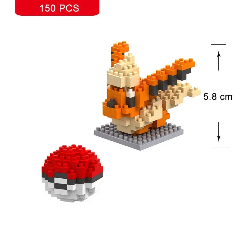 Pokemon Nanoblock Pikachu Set - 66pcs Educational Toy