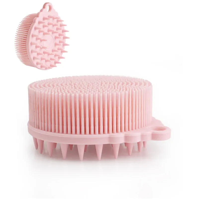 Exfoliating Silicone Body Brush - 2-in-1 Bath & Scalp Massager