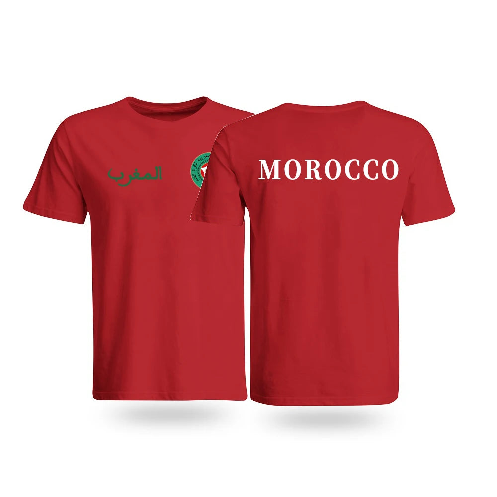 Moroccan Pride Retro Tee - Unisex Cotton T-Shirt