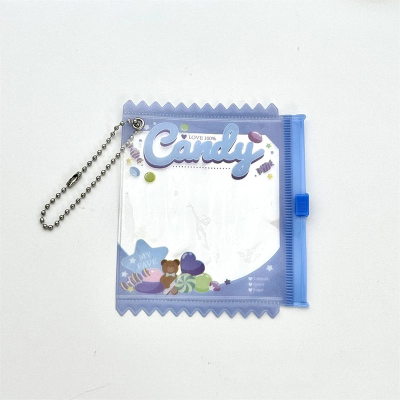 Anime Badge Storage Case - Candy Bar Bag Keychain