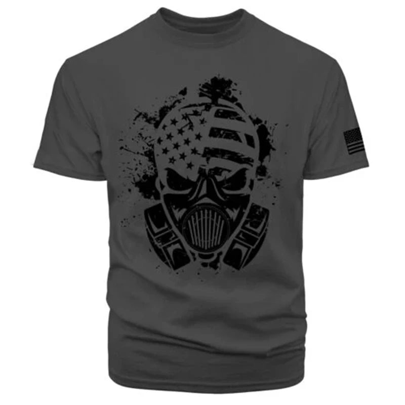 USA Flag 3D Print Gym T-Shirt - Men's Casual Sportswear