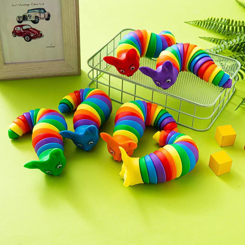 Fidget Slug Toy 2025: 3D Colorful Sensory Fun for Kids