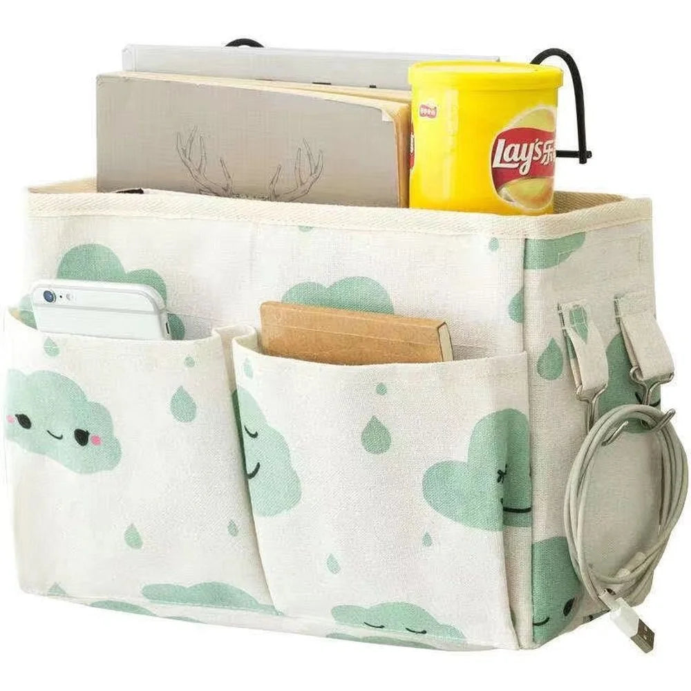 Baby Crib Organizer: Nappy Holder & Toy Storage Caddy