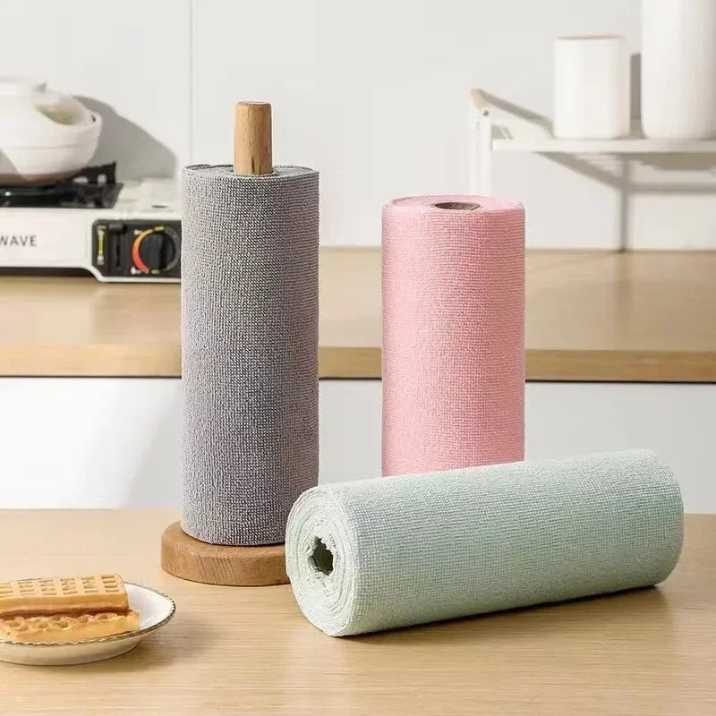 Reusable Microfiber Kitchen Cloth - 20 Sheet Roll
