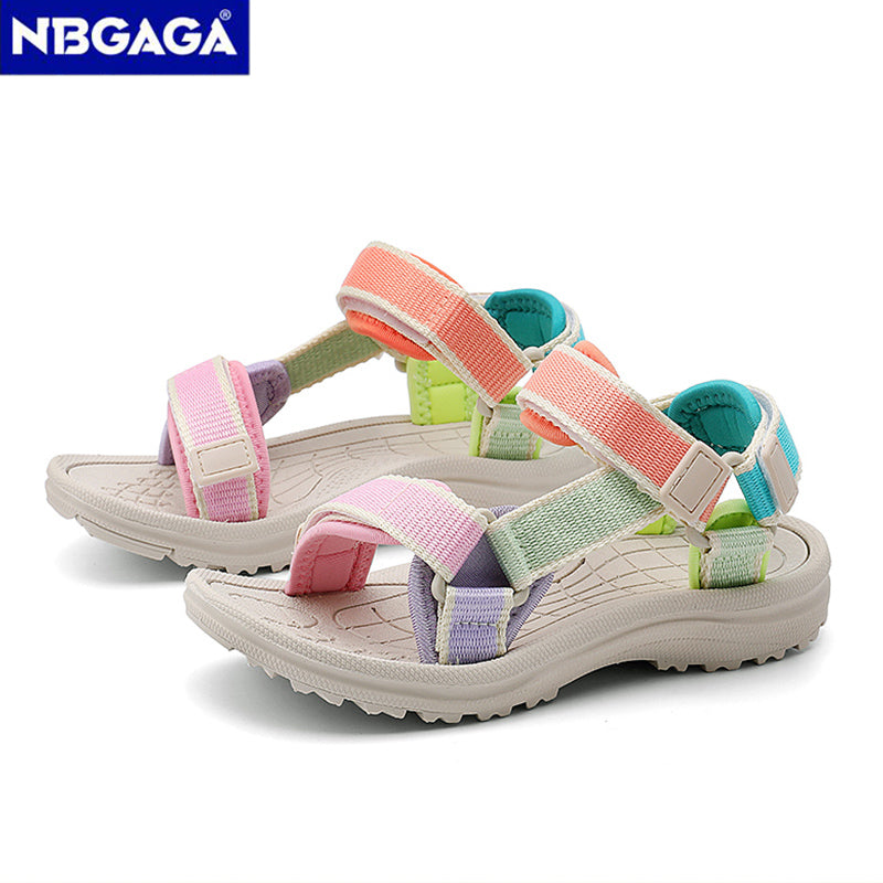 Girls' Breathable Sport Sandals - Non-Slip Soft Sole Beach Shoes