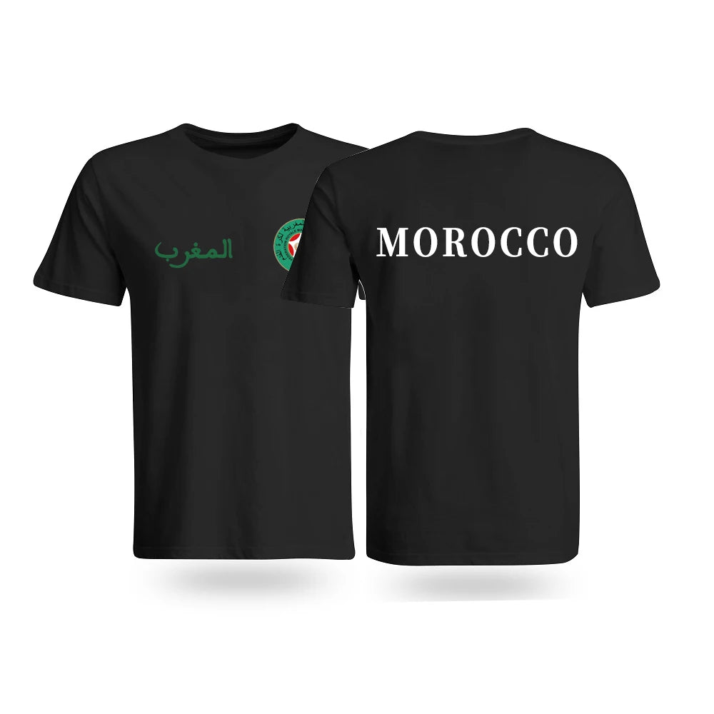 Moroccan Pride Retro Tee - Unisex Cotton T-Shirt
