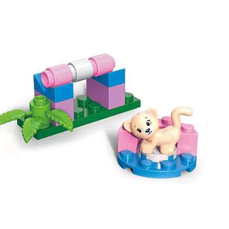 SLUBAN Girl Food Truck Building Blocks Toy Set