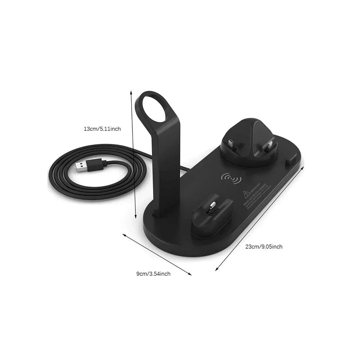 100W Wireless Charger Stand for iPhone & Apple Watch Fast Dock