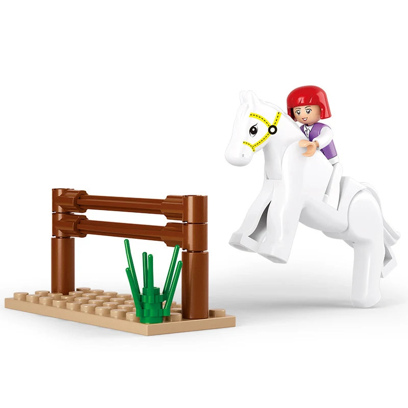 SLUBAN Girl Food Truck Building Blocks Toy Set