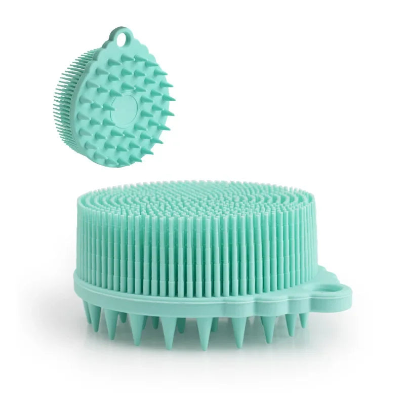 Exfoliating Silicone Body Brush - 2-in-1 Bath & Scalp Massager