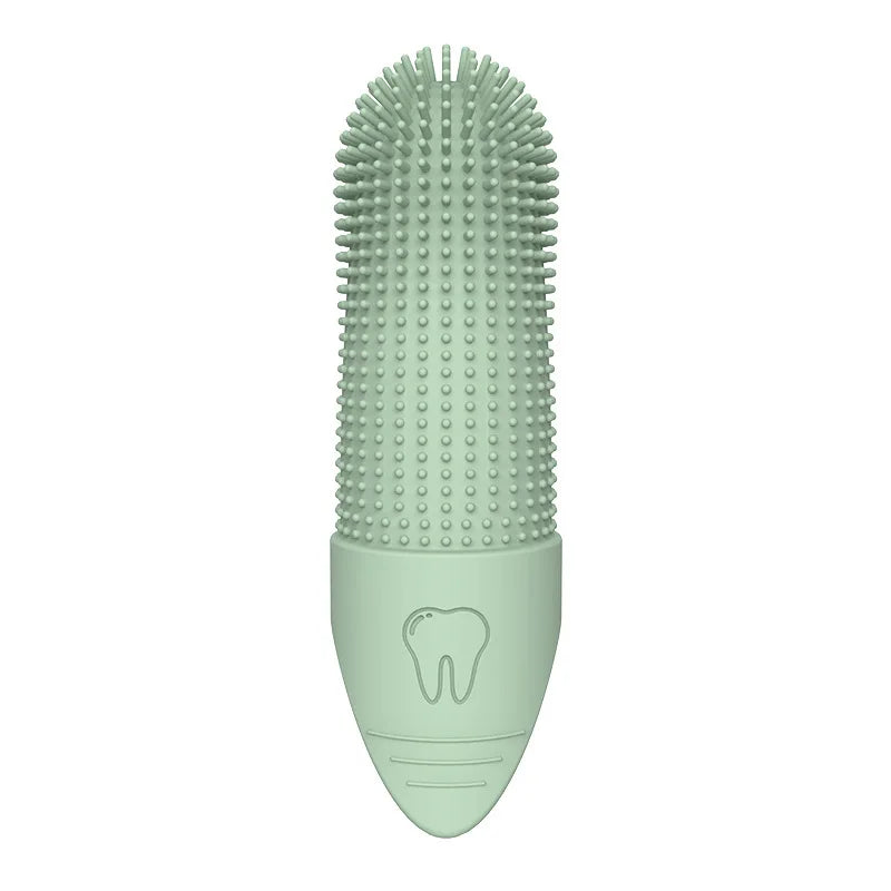 Dog Toothbrush 360° Finger Brush - Food Grade Silicone