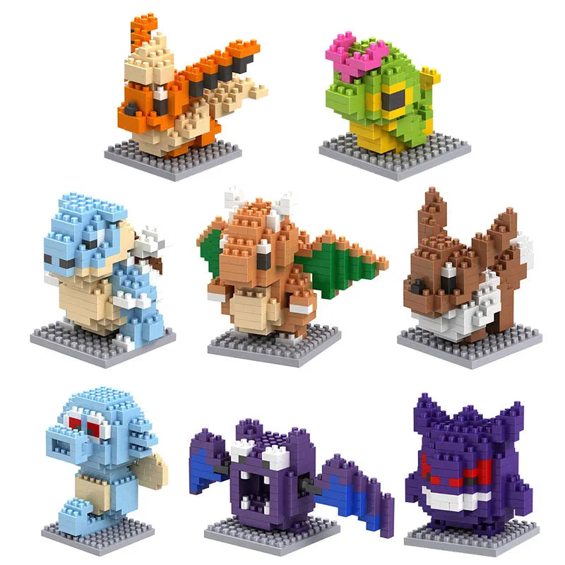 Pokemon Nanoblock Pikachu Set - 66pcs Educational Toy