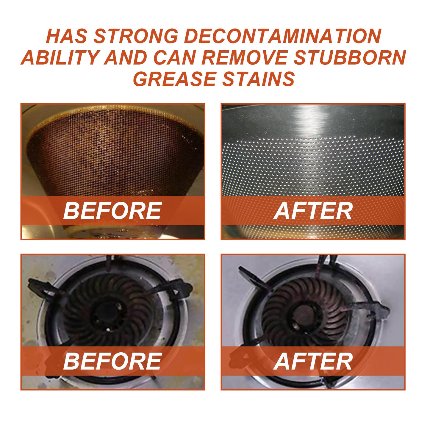 Heavy Oil Stain Remover Spray for Kitchens & Grills