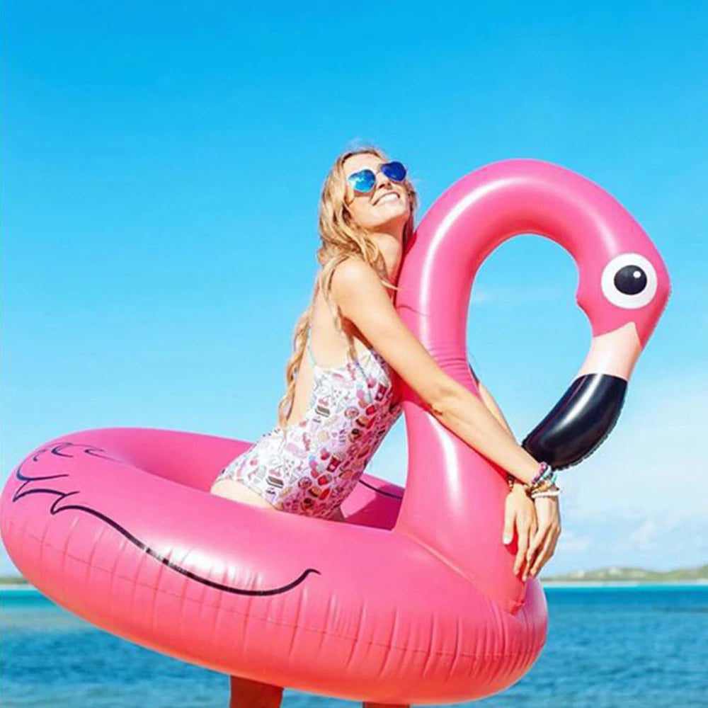 Flamingo Inflatable Swim Ring - Pool & Beach Fun for All Ages