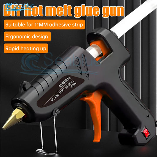 150W Hot Melt Glue Gun - DIY & Industrial Use, 11mm Sticks