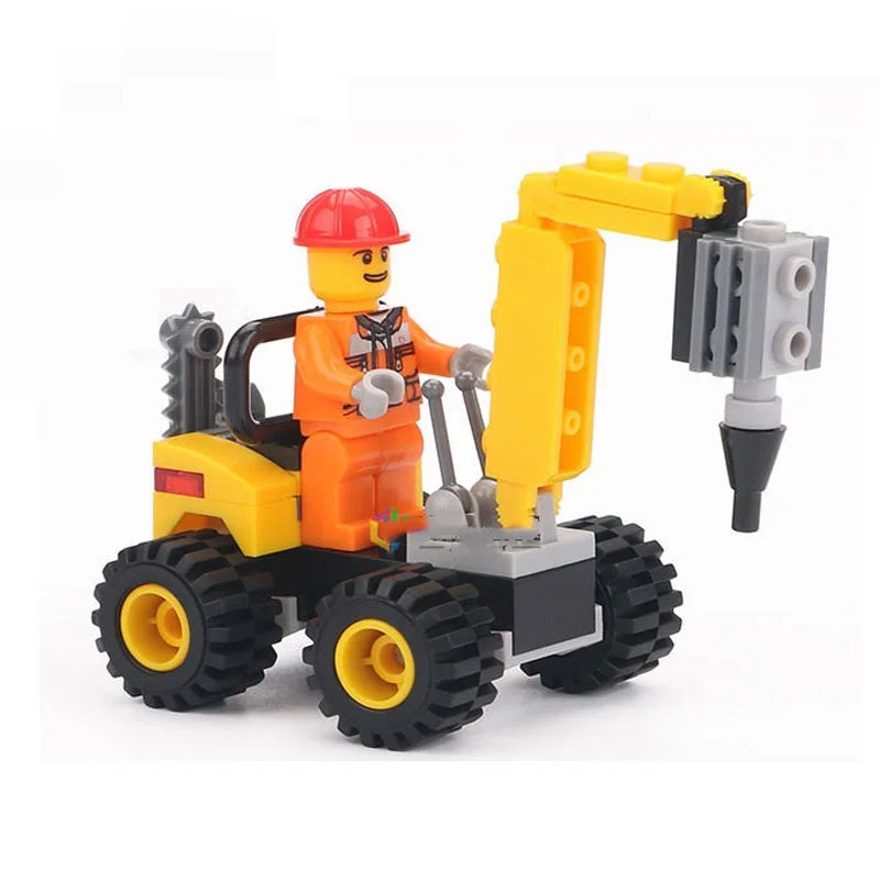 SLUBAN Girl Food Truck Building Blocks Toy Set