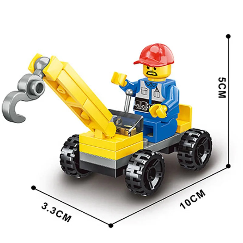 SLUBAN Girl Food Truck Building Blocks Toy Set