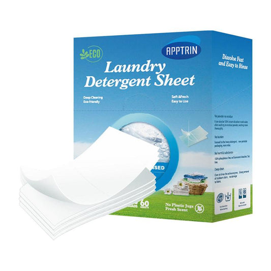 Detergent Sheets 60pcs: Eco-Friendly Laundry Strips
