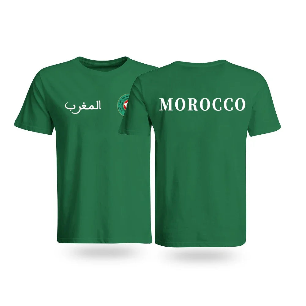 Moroccan Pride Retro Tee - Unisex Cotton T-Shirt