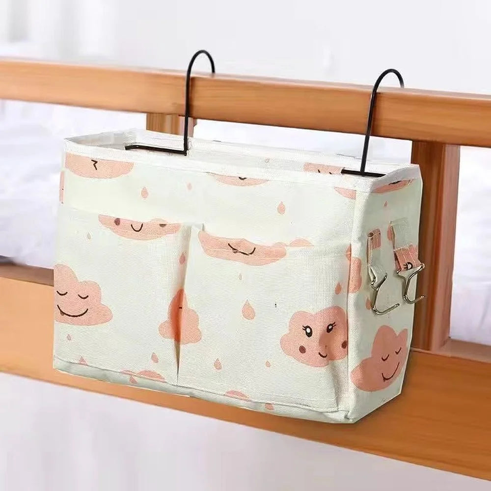 Baby Crib Organizer: Nappy Holder & Toy Storage Caddy