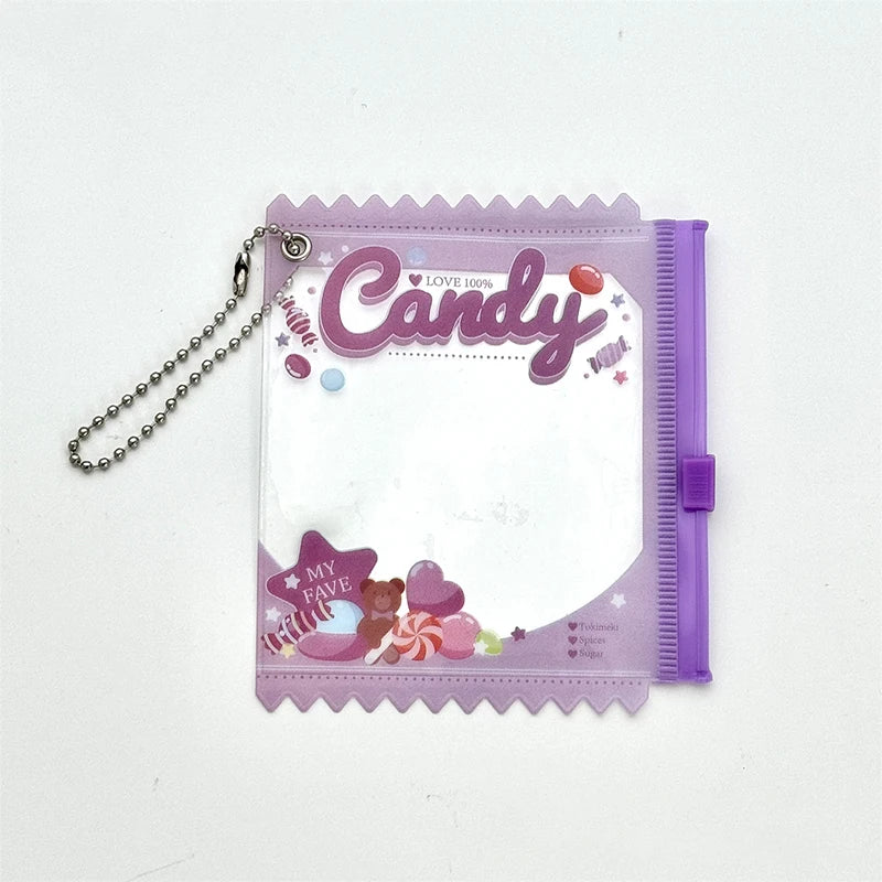 Anime Badge Storage Case - Candy Bar Bag Keychain