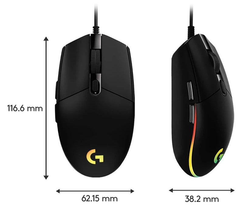 Logitech G102 Prodigy Wired Gaming Mouse 8000 DPI USB