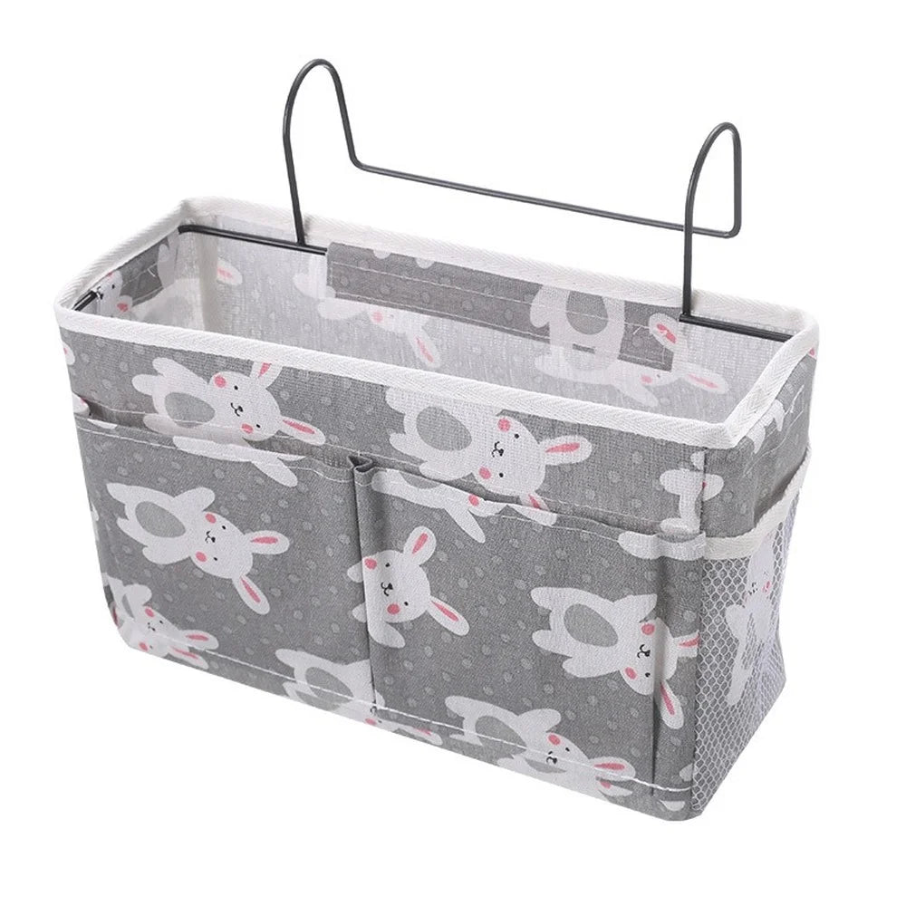 Baby Crib Organizer: Nappy Holder & Toy Storage Caddy