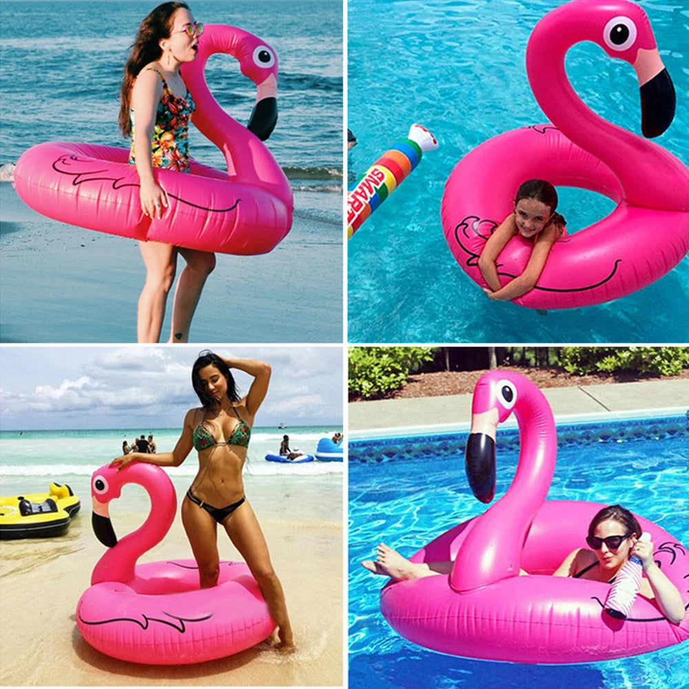 Flamingo Inflatable Swim Ring - Pool & Beach Fun for All Ages