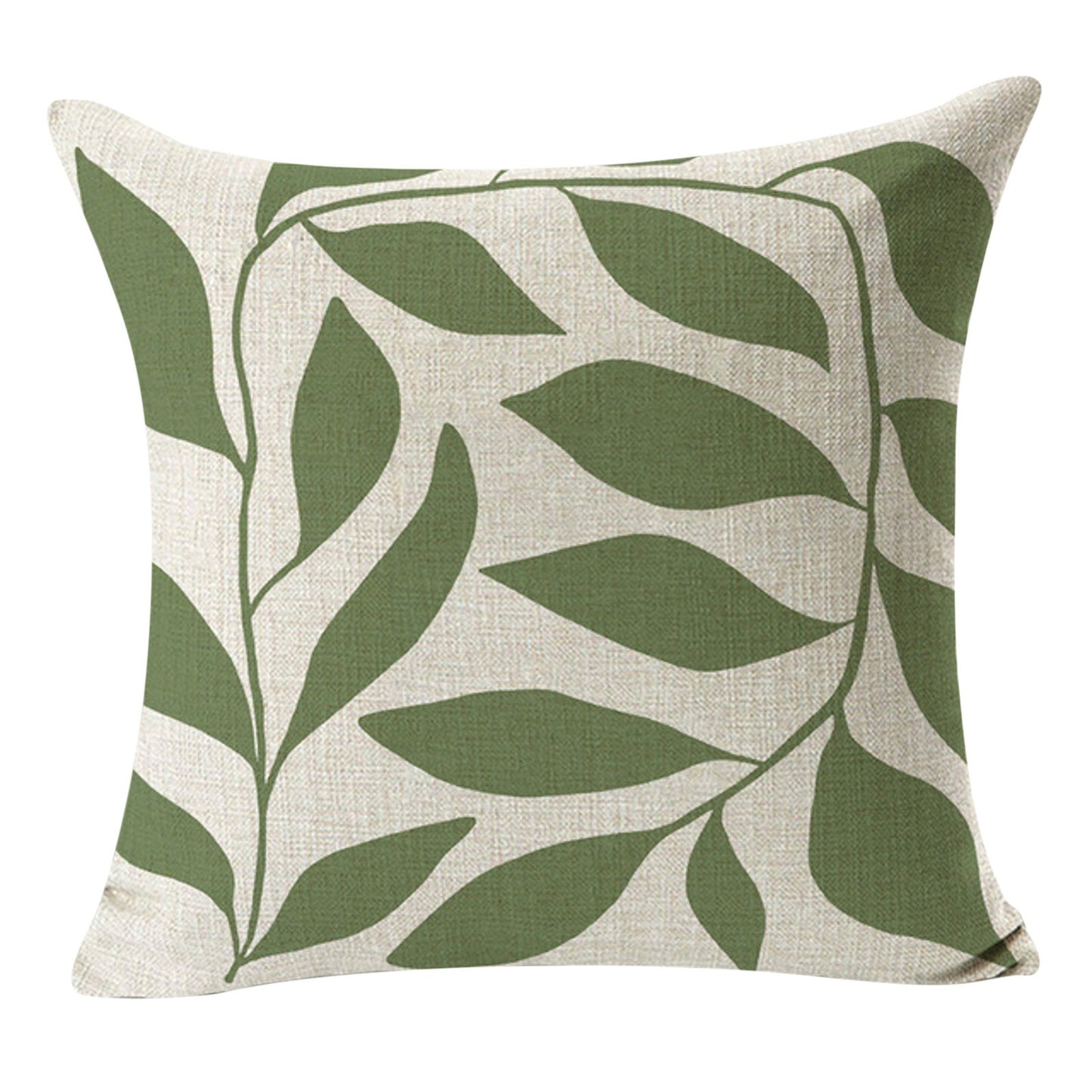 Striped Floral Leaf Pillow Covers - 2025 Fashion Decor