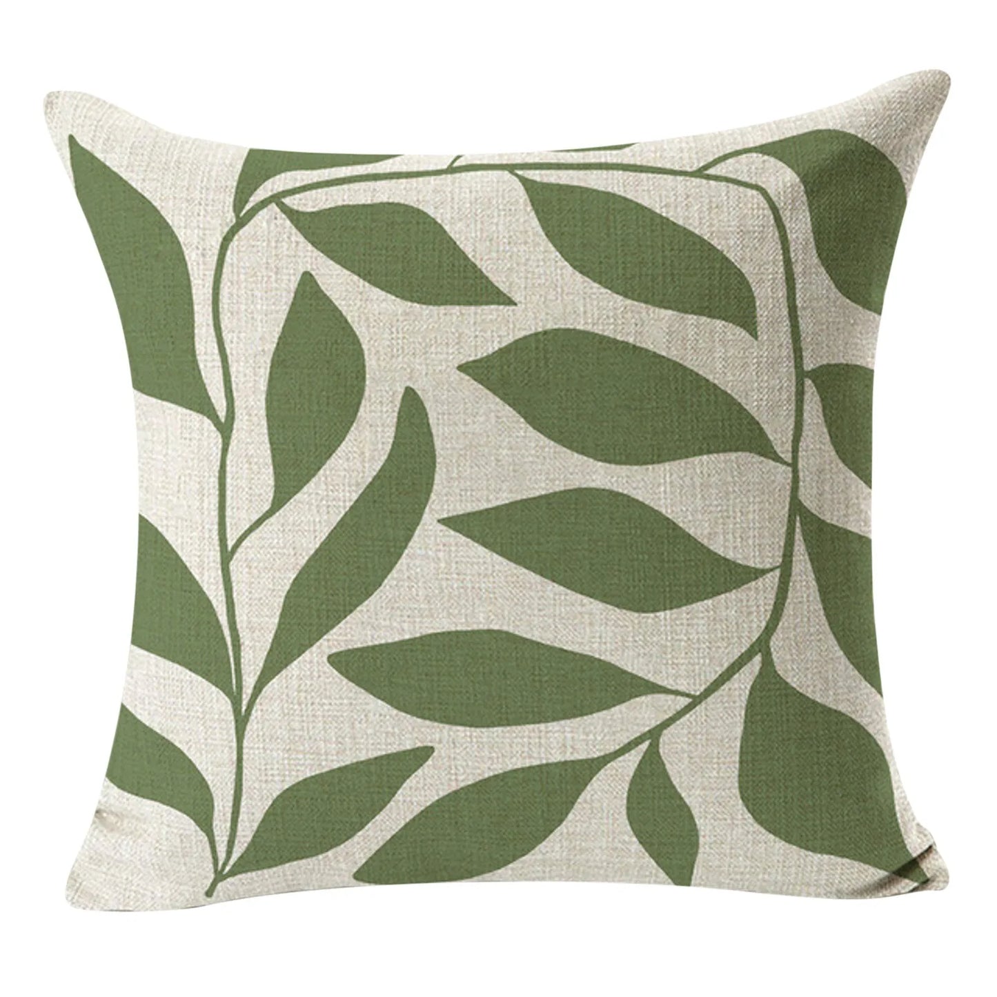 Striped Floral Leaf Pillow Covers - 2025 Fashion Decor