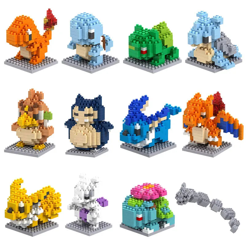 Pokemon Nanoblock Pikachu Set - 66pcs Educational Toy