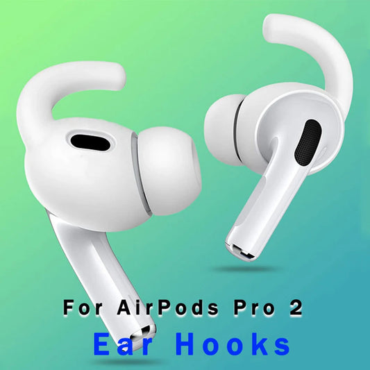 AirPods Pro 2 Ear Hooks: Anti-Slip Silicone Covers