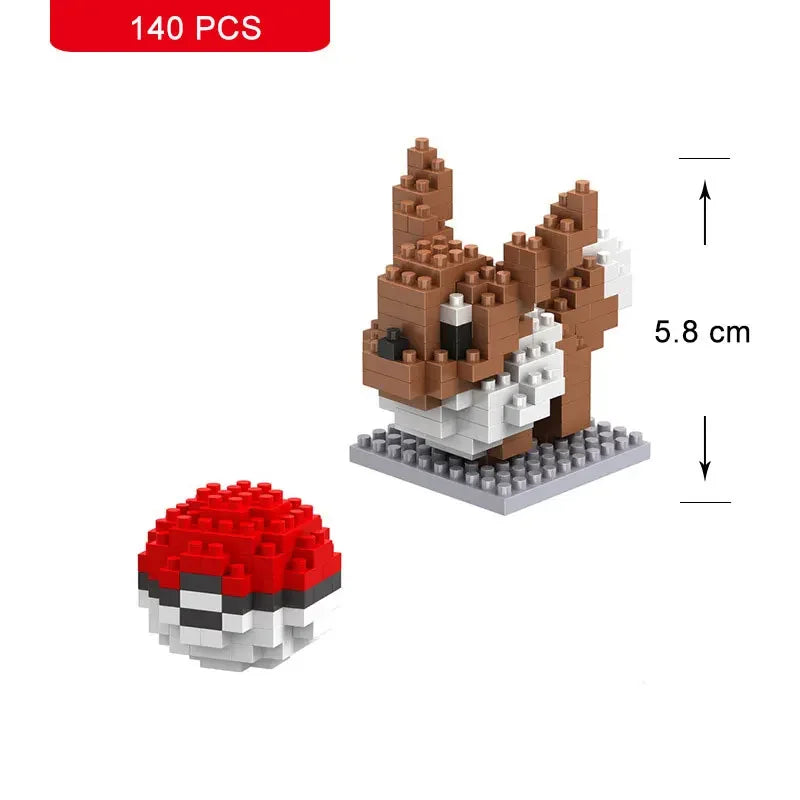Pokemon Nanoblock Pikachu Set - 66pcs Educational Toy