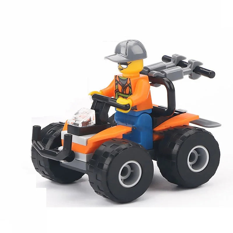 SLUBAN Girl Food Truck Building Blocks Toy Set