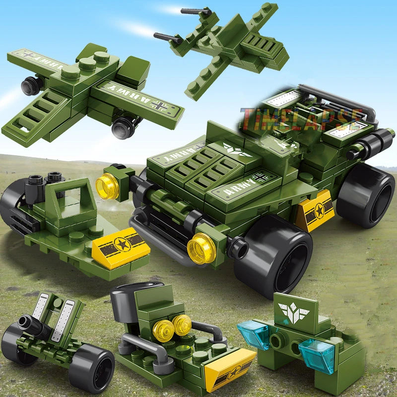 Engineering Cement Mixer & Loader Blocks Set - Police Edition