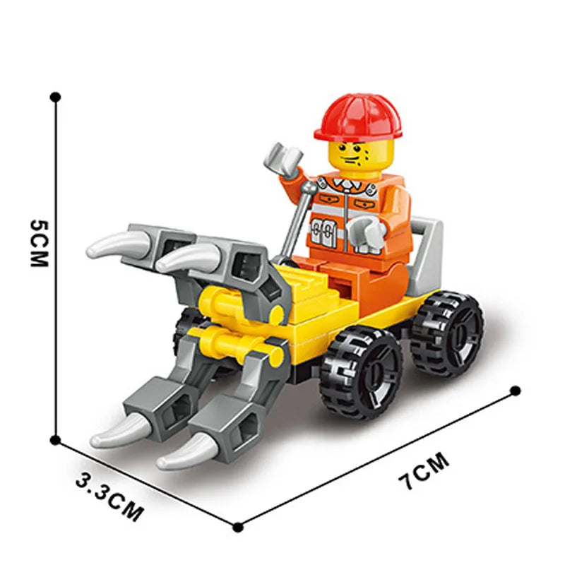 SLUBAN Girl Food Truck Building Blocks Toy Set