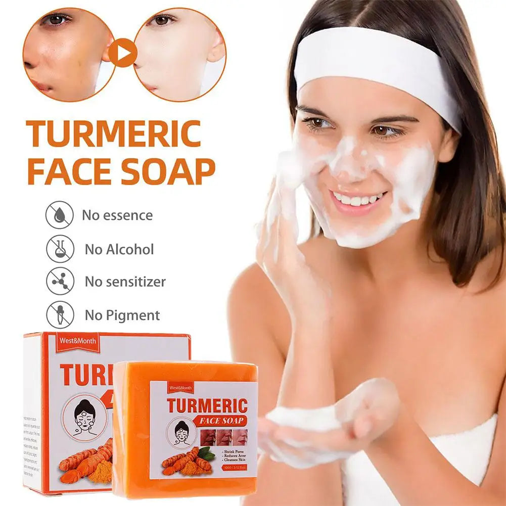 Turmeric Soap 1/3/5PCS: Repair & Moisturize Facial Cleanse