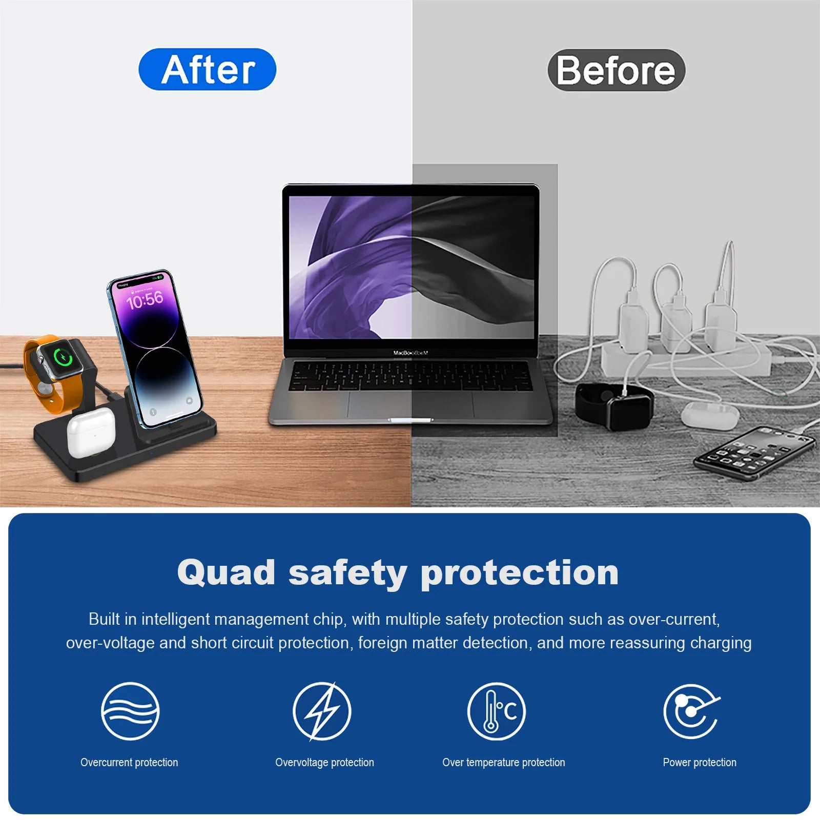 Apple 3-in-1 Fast Wireless Charger for iPhone & AirPods