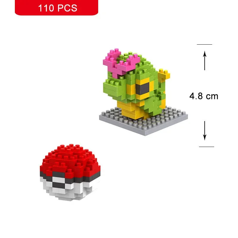 Pokemon Nanoblock Pikachu Set - 66pcs Educational Toy
