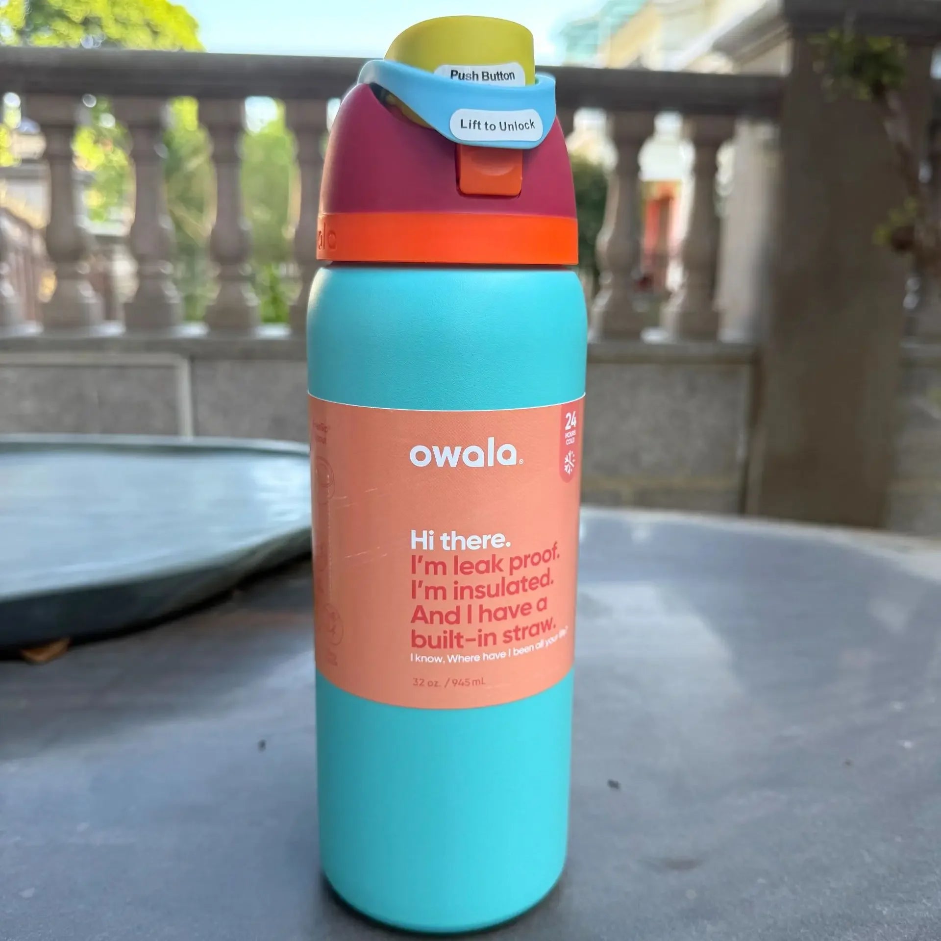 Owala Insulated Stainless Steel Water Bottle with Straw 24/32Oz