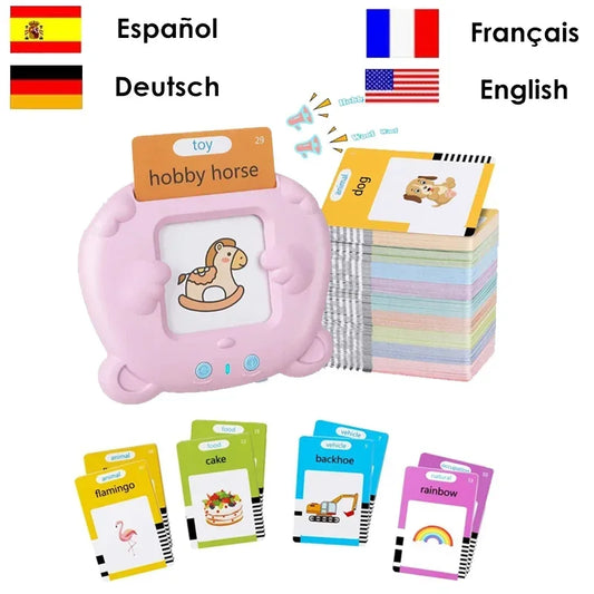 Kids Talking Flash Cards: Learn English, Spanish, French