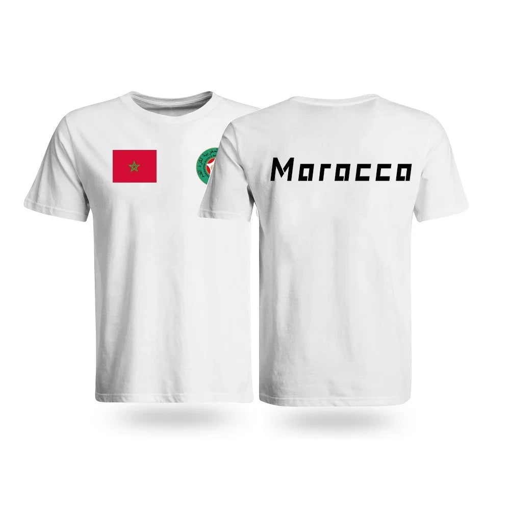 Moroccan Pride Retro Tee - Unisex Cotton T-Shirt