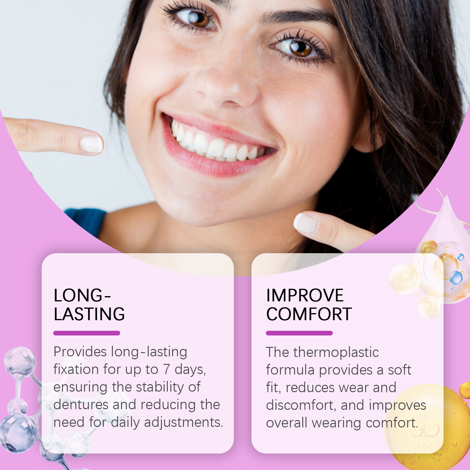 Denture Adhesive Cream - Strong Hold for Secure Dentures
