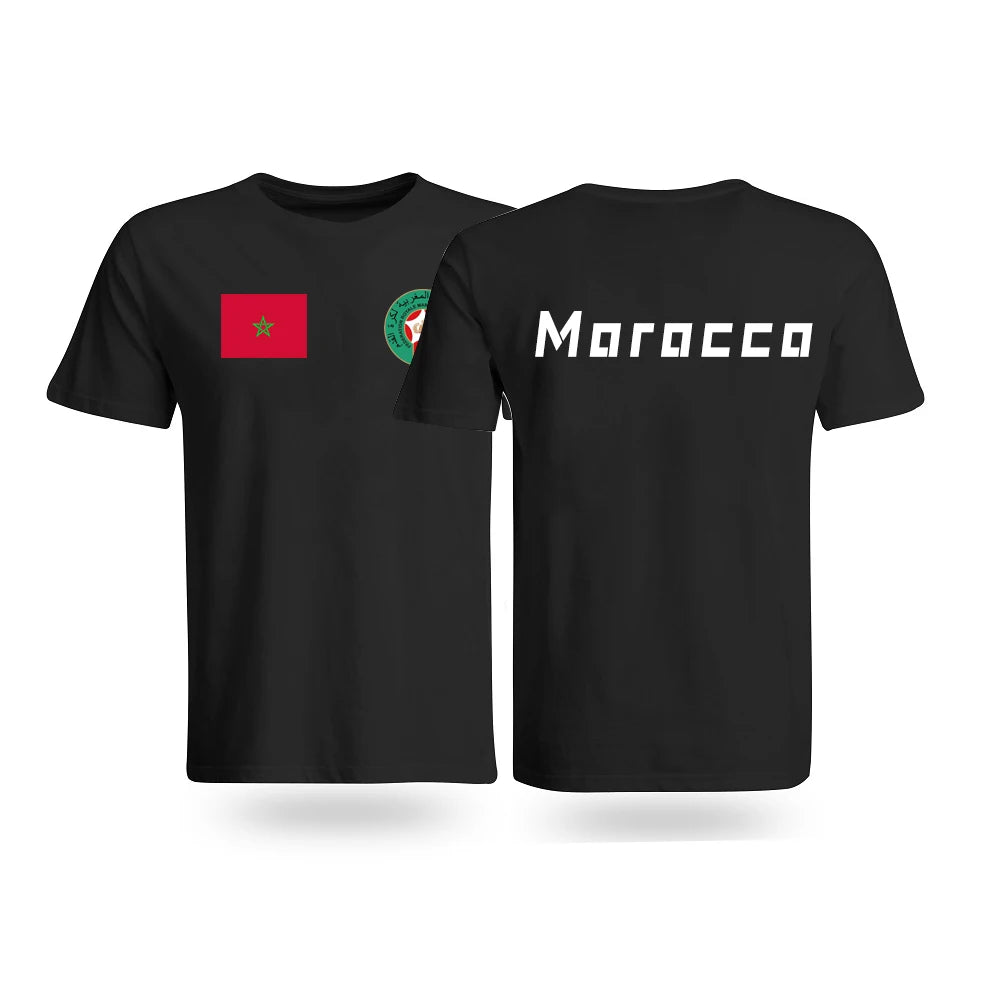 Moroccan Pride Retro Tee - Unisex Cotton T-Shirt
