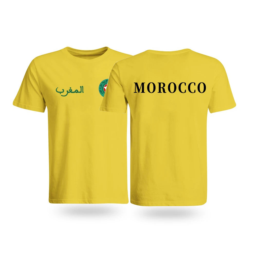 Moroccan Pride Retro Tee - Unisex Cotton T-Shirt