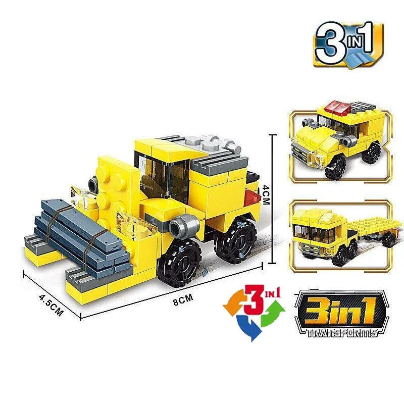 SLUBAN Girl Food Truck Building Blocks Toy Set
